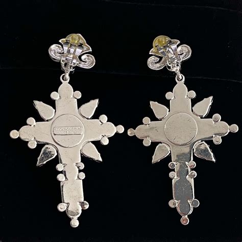 dolce gabbana earrings cross|dolce gabbana cross earrings.